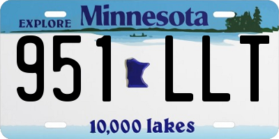 MN license plate 951LLT