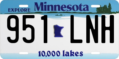 MN license plate 951LNH