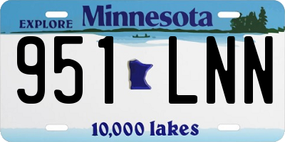 MN license plate 951LNN