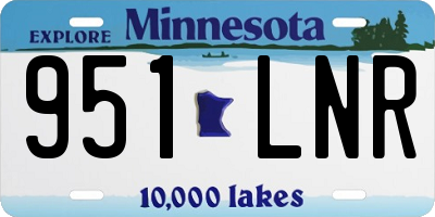 MN license plate 951LNR