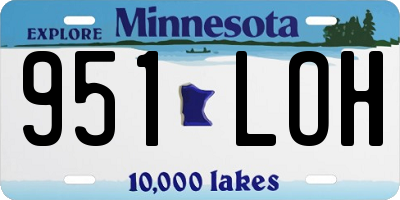 MN license plate 951LOH