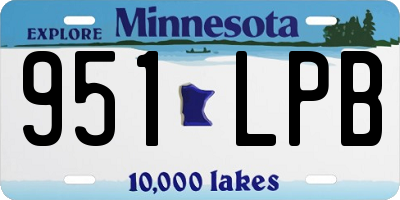 MN license plate 951LPB