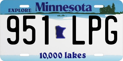 MN license plate 951LPG