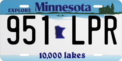 MN license plate 951LPR