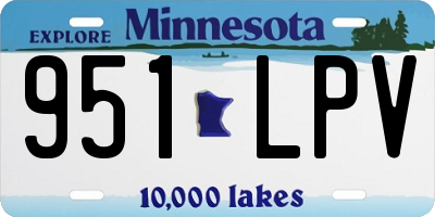 MN license plate 951LPV