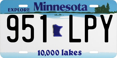 MN license plate 951LPY