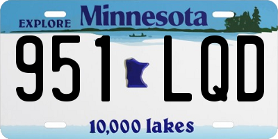 MN license plate 951LQD