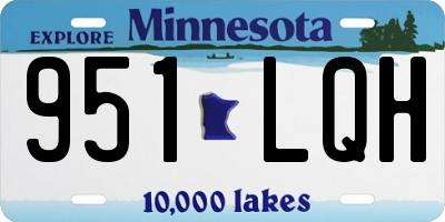 MN license plate 951LQH