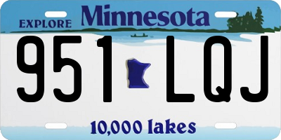 MN license plate 951LQJ