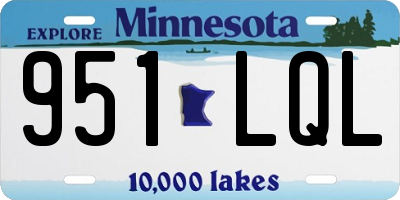 MN license plate 951LQL
