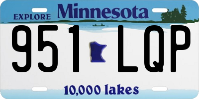 MN license plate 951LQP