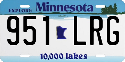 MN license plate 951LRG