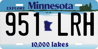 MN license plate 951LRH
