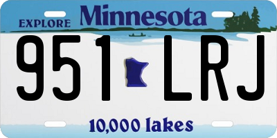 MN license plate 951LRJ