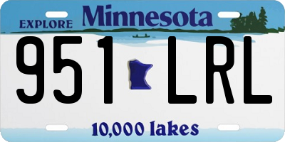 MN license plate 951LRL