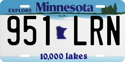 MN license plate 951LRN