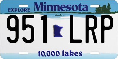 MN license plate 951LRP