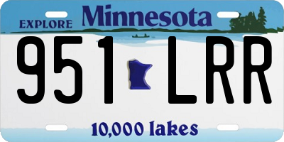 MN license plate 951LRR