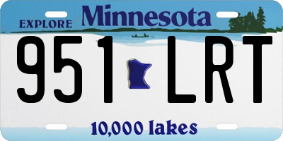 MN license plate 951LRT
