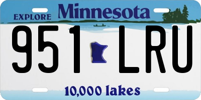 MN license plate 951LRU