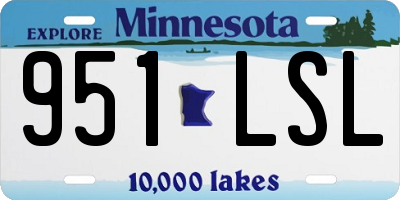 MN license plate 951LSL