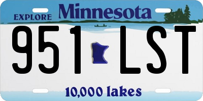 MN license plate 951LST