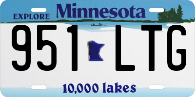 MN license plate 951LTG