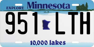 MN license plate 951LTH