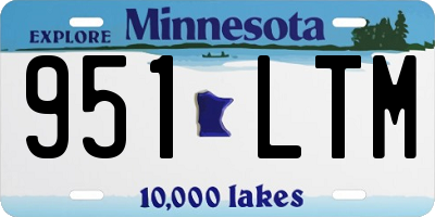 MN license plate 951LTM