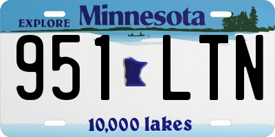 MN license plate 951LTN