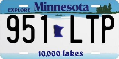 MN license plate 951LTP