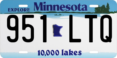 MN license plate 951LTQ