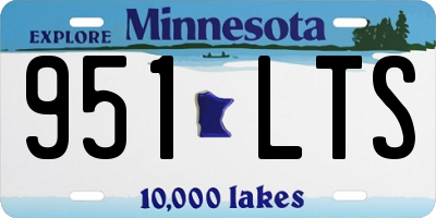 MN license plate 951LTS