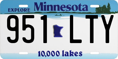 MN license plate 951LTY
