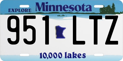 MN license plate 951LTZ