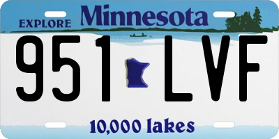 MN license plate 951LVF