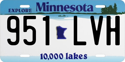 MN license plate 951LVH