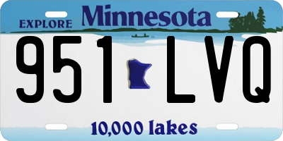 MN license plate 951LVQ