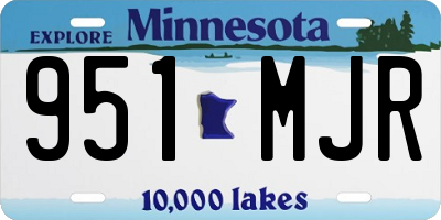 MN license plate 951MJR