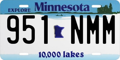 MN license plate 951NMM
