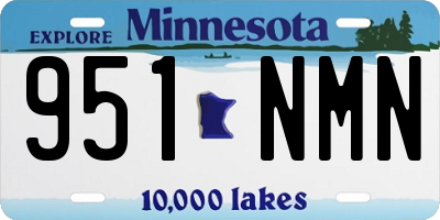 MN license plate 951NMN