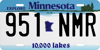 MN license plate 951NMR