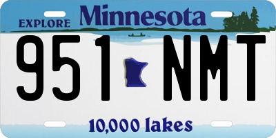 MN license plate 951NMT