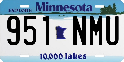 MN license plate 951NMU
