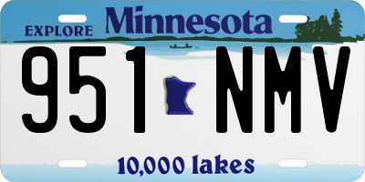MN license plate 951NMV