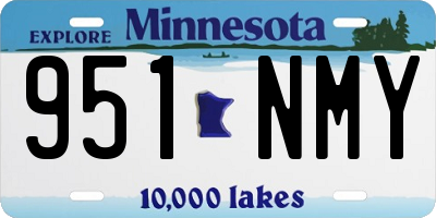 MN license plate 951NMY