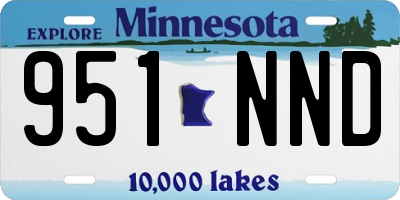 MN license plate 951NND