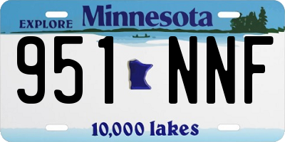 MN license plate 951NNF