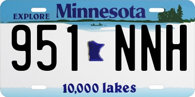MN license plate 951NNH