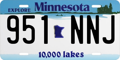MN license plate 951NNJ
